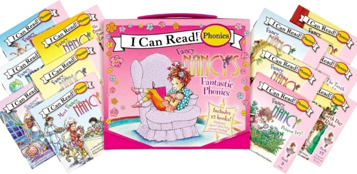 Fancy Nancy's Fantastic Phonics, set de 12 libros I Can Read
